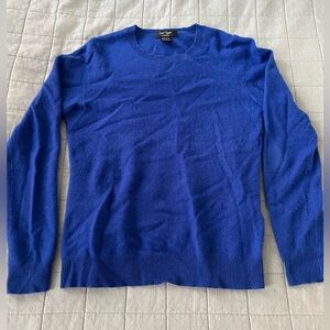100% Cashmere Lord & Taylor Sweater Royal Blue